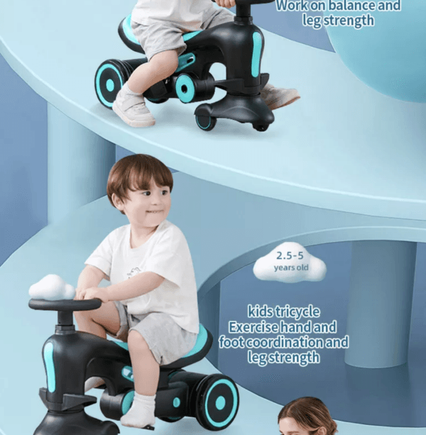 4 in 1 Kids Swing Car - Image 8